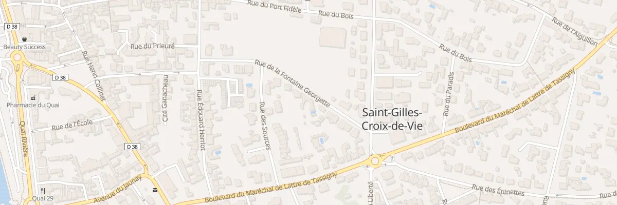 Plan du 20 Rue Fontaine Georgette à Saint-Gilles-Croix-de-Vie