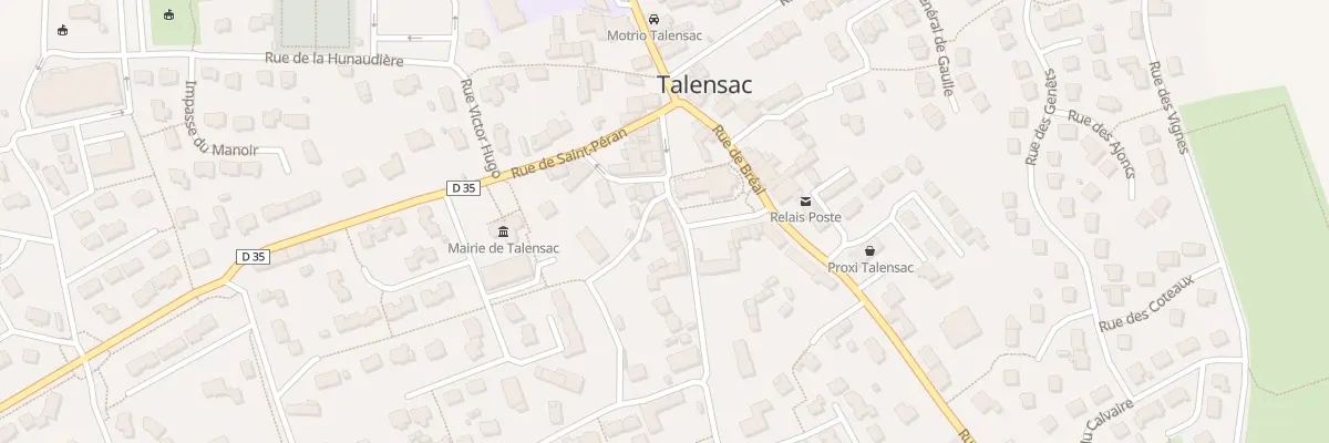 Plan du 3 Pl de l’Eglise à Talensac