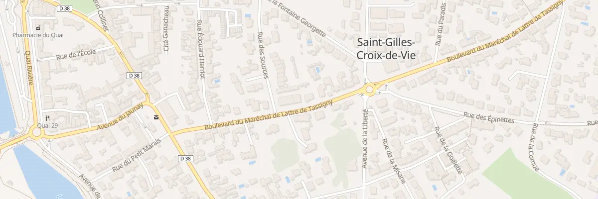Plan du 19 Bd du Mal de Lattre à Saint-Gilles-Croix-de-Vie