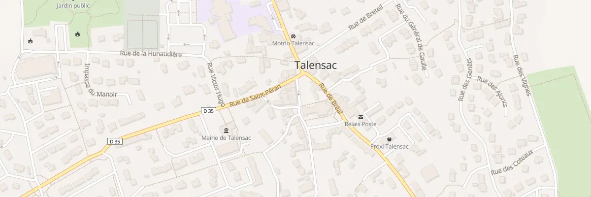 Plan du 4 Rue du Centre à Talensac