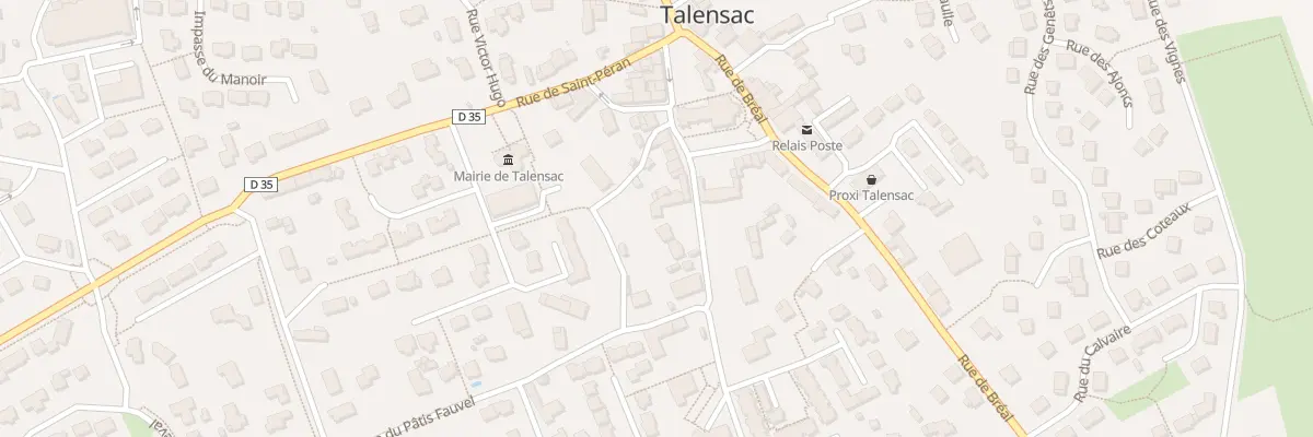 Plan du 2 Rue Angélique Perrigault à Talensac