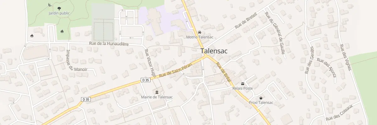 Plan du 2 Rue de Saint Péran à Talensac