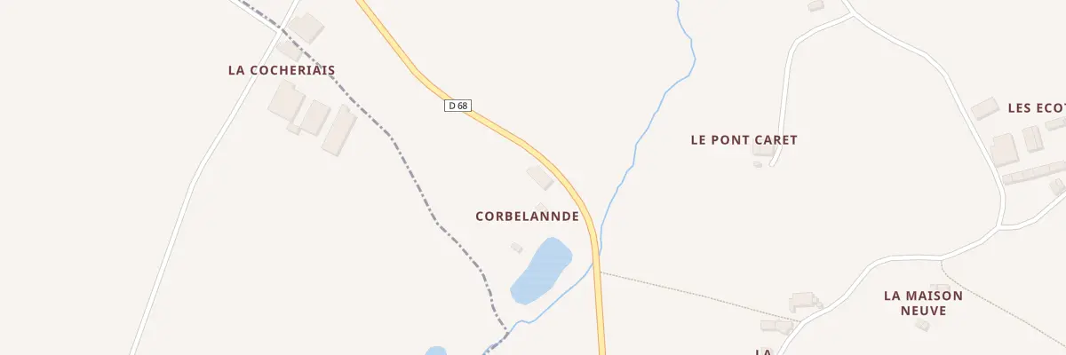 Plan du 8 De Corbelande à Miniac-sous-Bécherel