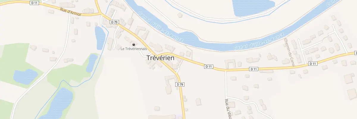 Plan du 2 Rue Docmaël à Trévérien