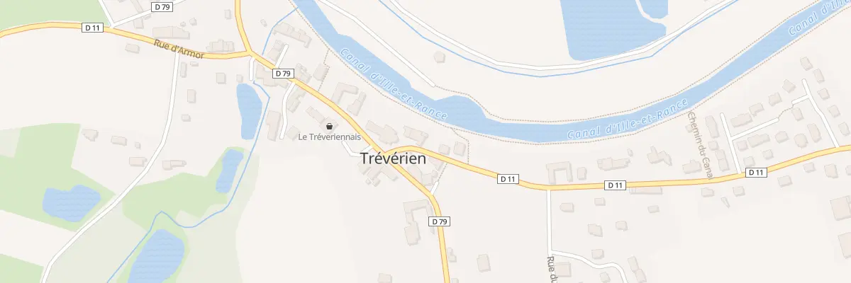 Plan du 9001 Le Bourg à Trévérien