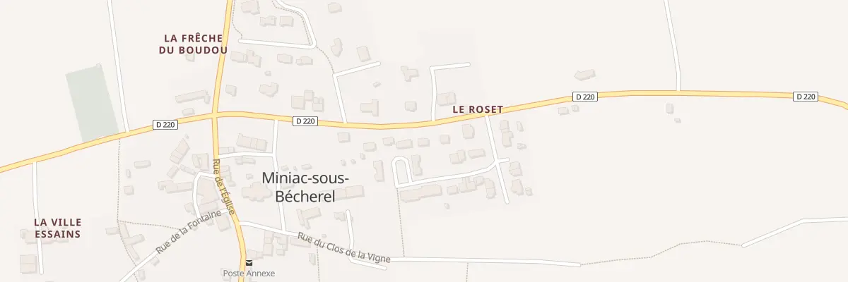 Plan du 9 Lot Le Roset à Miniac-sous-Bécherel