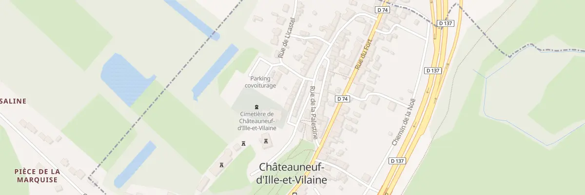 Plan du 8 Rue de la Filanderie à Châteauneuf-d’Ille-et-Vilaine