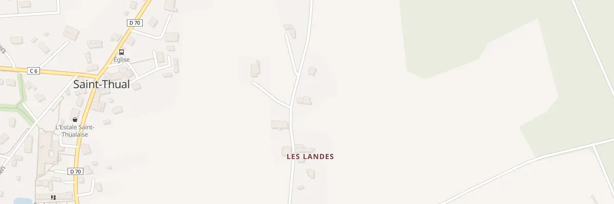 Plan du 5076 Les Landes à Saint-Thual