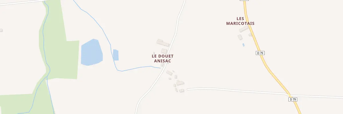 Plan du 5166 Le Douet Anisac à Trévérien