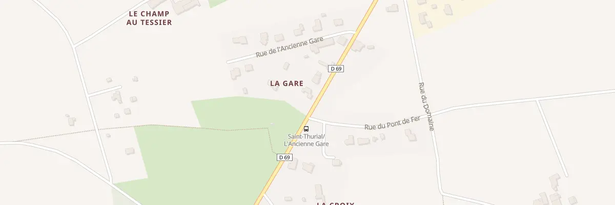 Plan du 5516 La Gare à Saint-Thurial