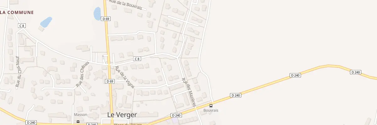 Plan du 9 Rue des Mazières au Verger