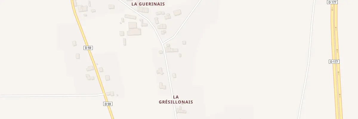 Plan du 6260 La Guerinais à Pipriac