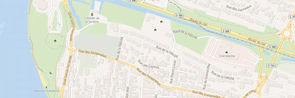 Plan du 12 Rue de la félicité à Saint-Gilles-Croix-de-Vie