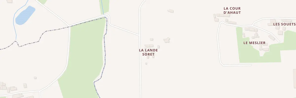 Plan du 5154 Lande Soret à Trévérien