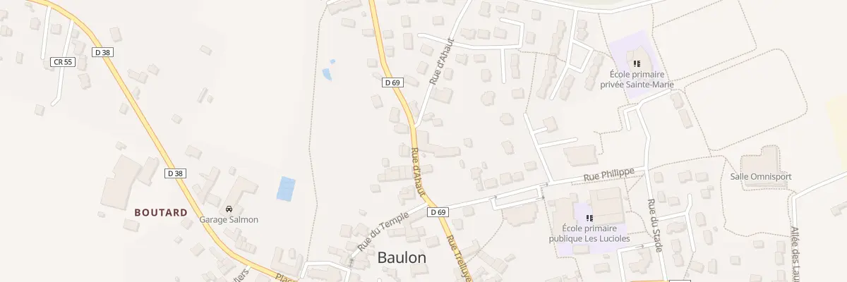 Plan du 6 Rue d’Ahaut à Baulon