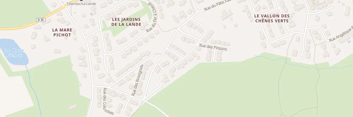 Plan du 1 Rue des Hirondelles à Talensac