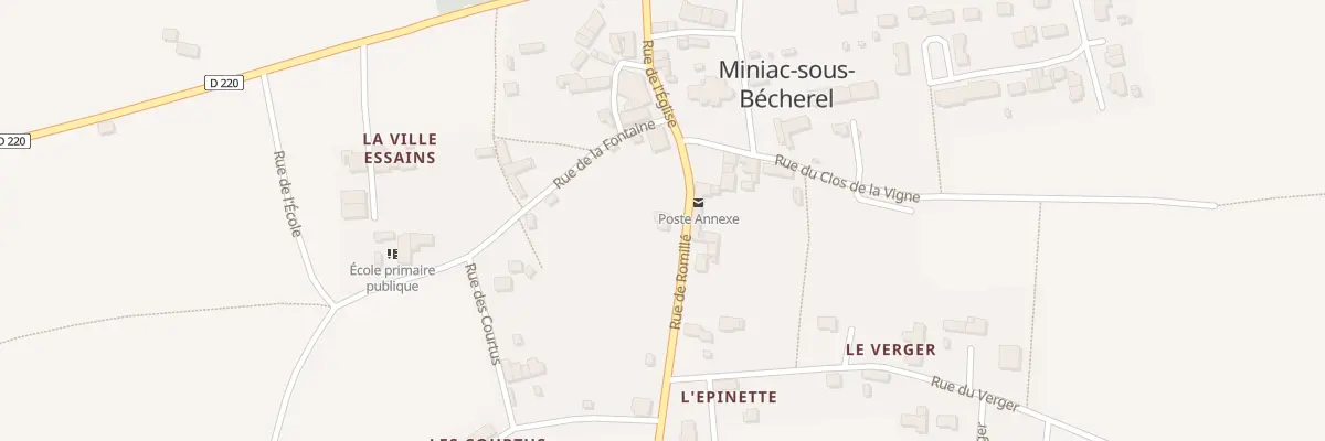 Plan du 4 Rue de Romillé à Miniac-sous-Bécherel