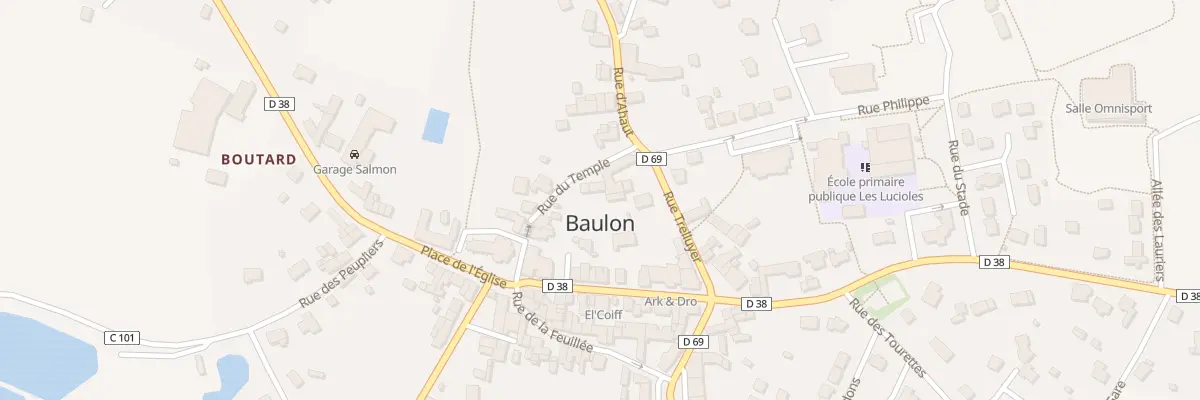 Plan du 8 Rue du Temple à Baulon