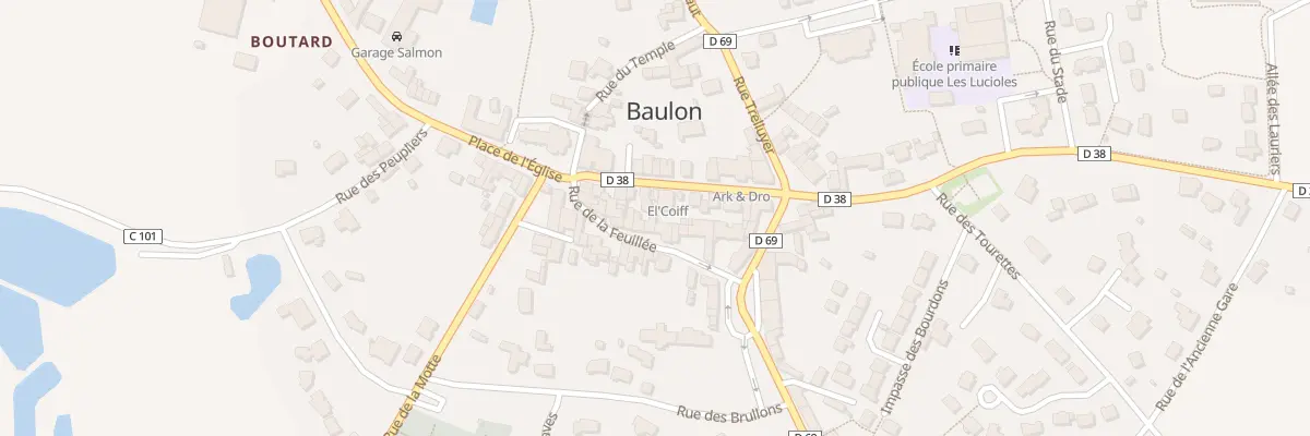 Plan du 13 Rue de la Feuillée à Baulon