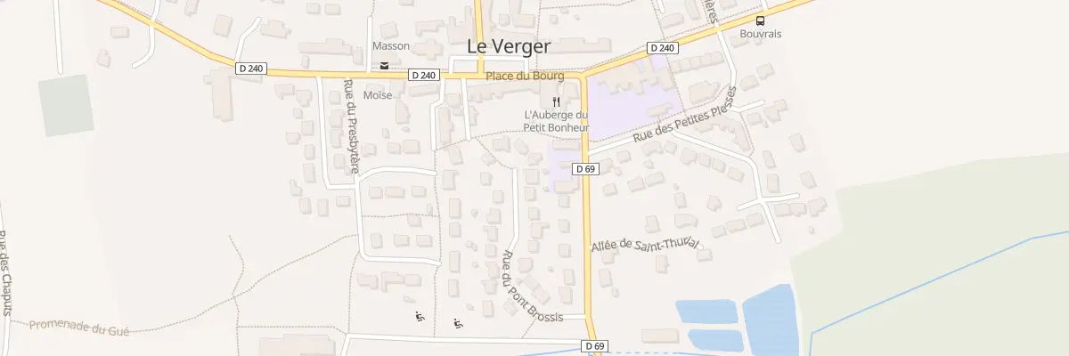 Plan du 8 Rue du Pont Brossis au Verger