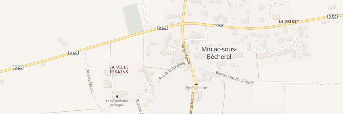 Plan du 3 Pas de la Cour d’Ahault à Miniac-sous-Bécherel
