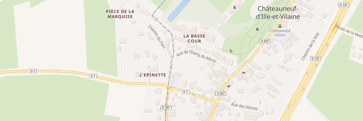 Plan du 3 Rue de l’Etang du Miroir à Châteauneuf-d’Ille-et-Vilaine