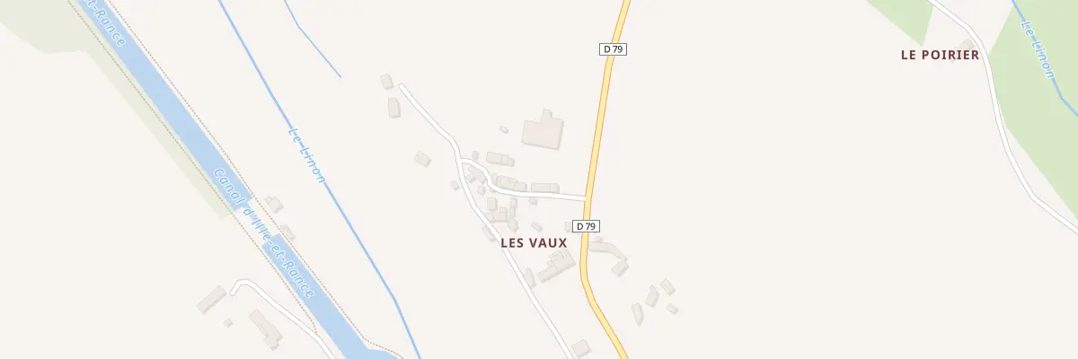 Plan du 18 Les Vaux à Trévérien