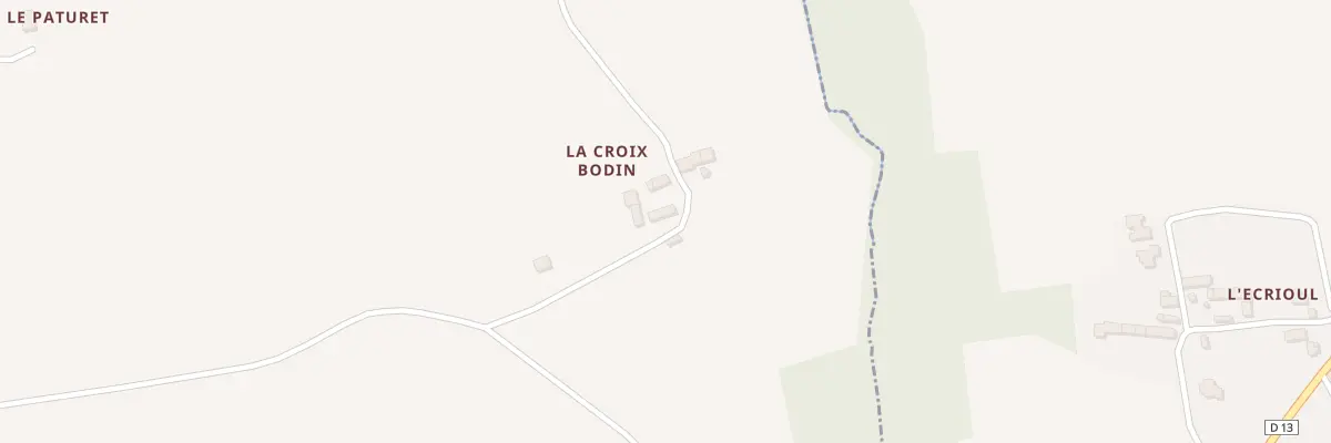 Plan du 50 La Croix Bodin à Saint-Judoce