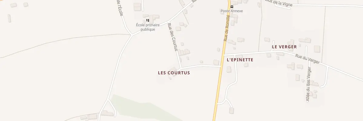 Plan du 5 Rue des Courtus à Miniac-sous-Bécherel
