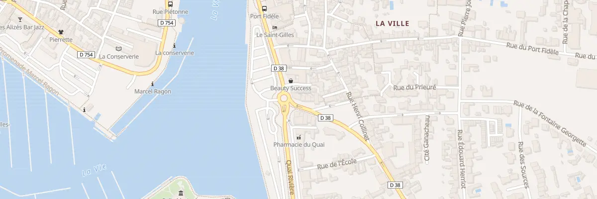 Plan du 45 Quai du port fidèle à Saint-Gilles-Croix-de-Vie