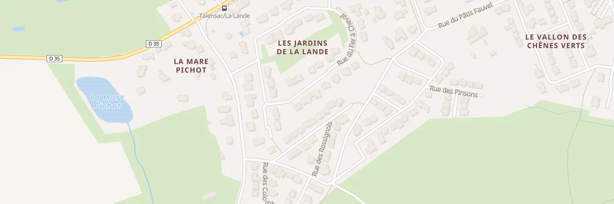 Plan du 36 Rue du Fer à Cheval à Talensac