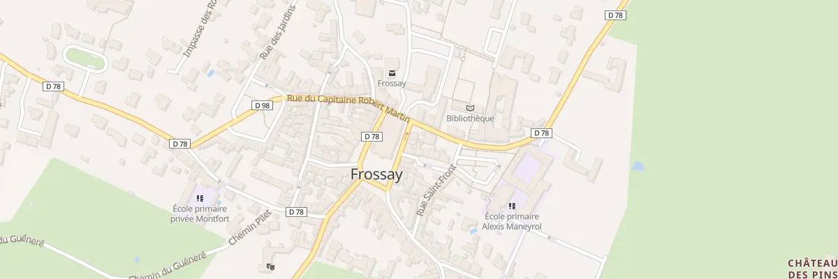 Plan du 1 Pl de l’Eglise à Frossay