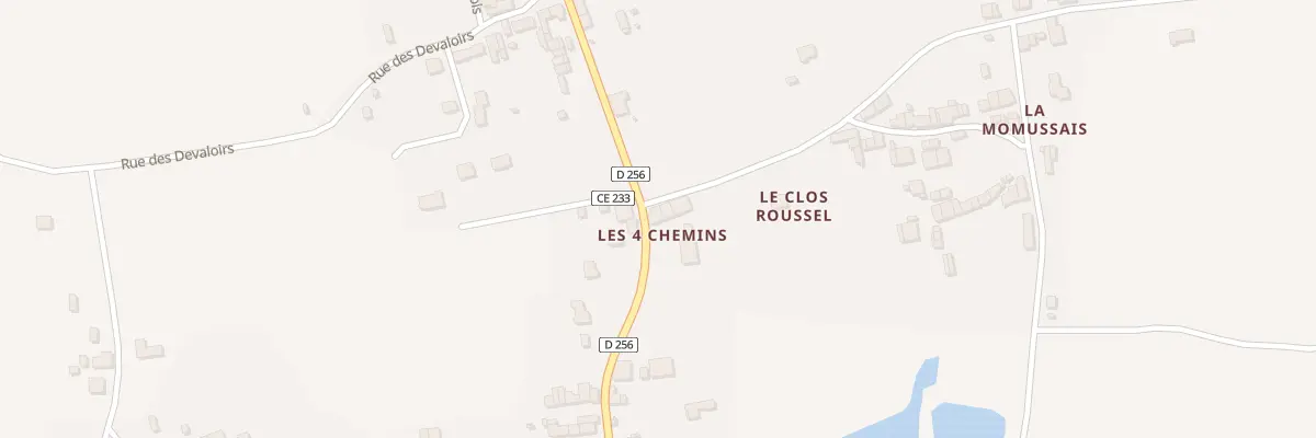 Plan du 1 Les Quatre Chemins à La Chapelle-de-Brain