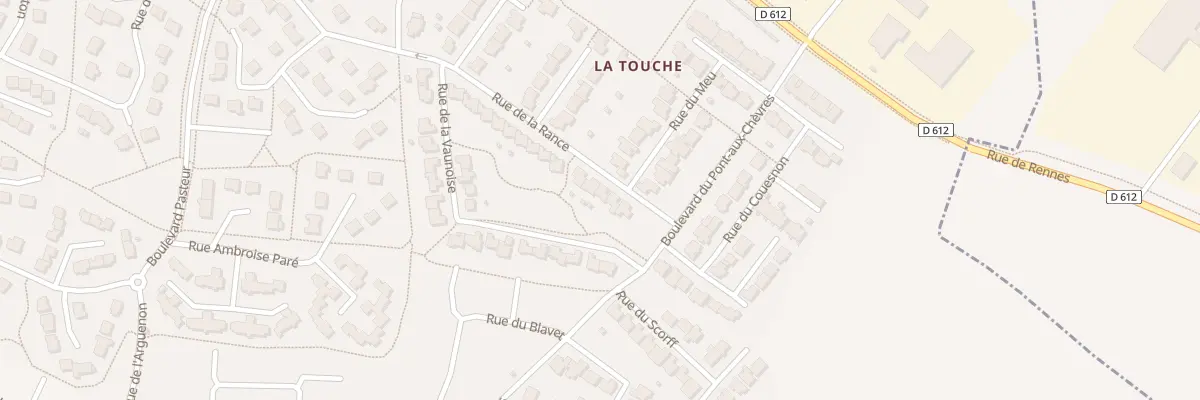 Plan du 5 Rue DE LA RANCE à Bédée