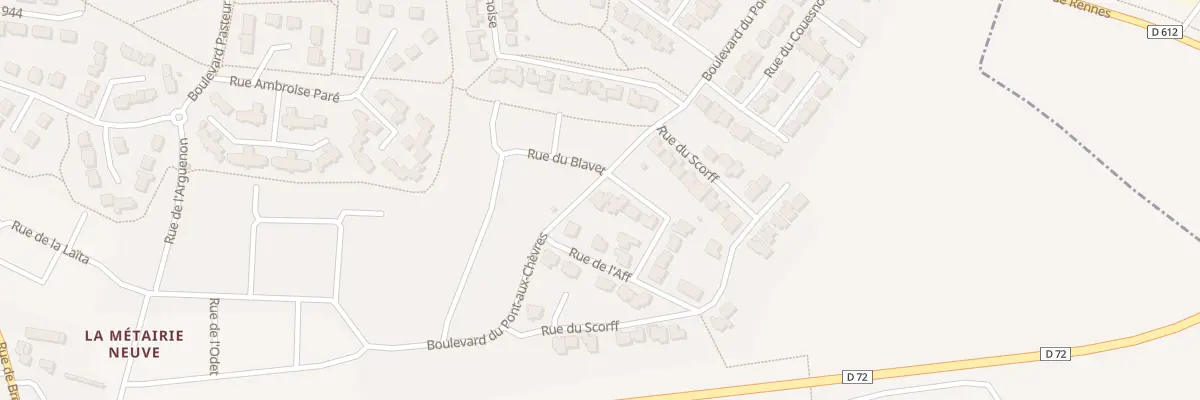 Plan du 2 Rue DU PÉNERF à Bédée