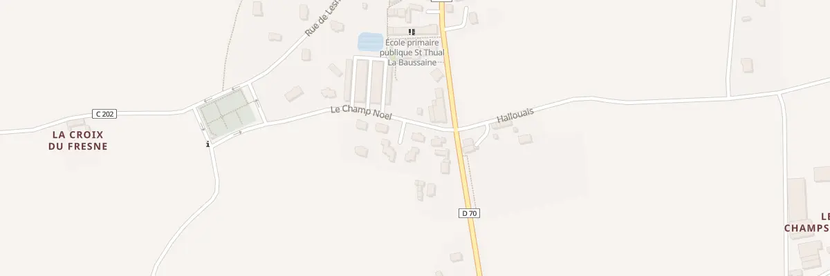 Plan du 3 Le Champ Noel à Saint-Thual