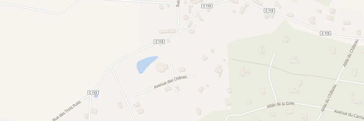 Plan du 7 Av des Chenes Dom de Carheil à Plessé