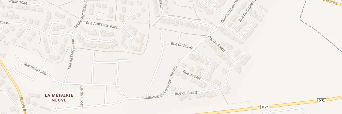 Plan du 7 Rue DU BLAVET à Bédée