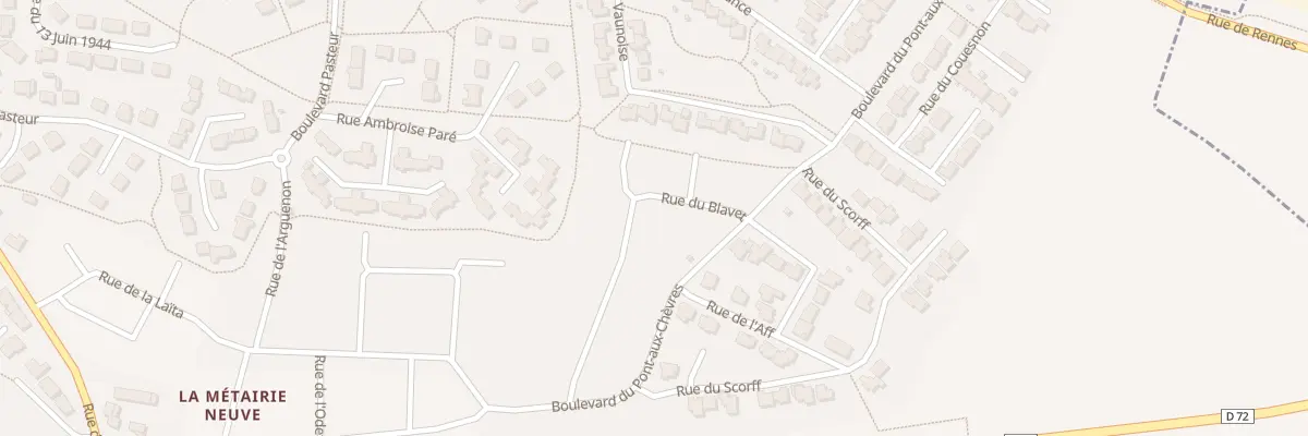 Plan du 5 Rue DU BLAVET à Bédée