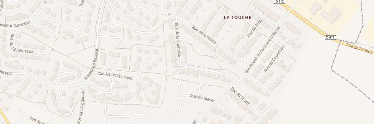 Plan du 2 Rue DE LA VAUNOISE à Bédée