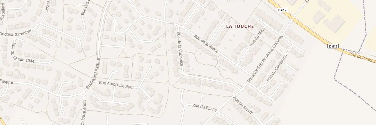 Plan du 6 Rue DE LA VAUNOISE à Bédée