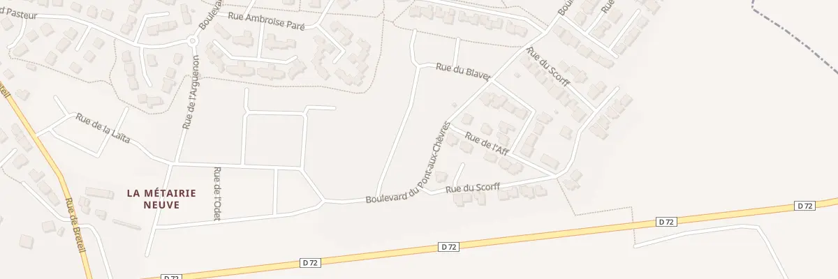 Plan du 15 Rue DU BLAVET à Bédée