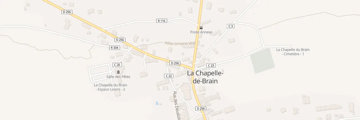 Plan du 2 Rue de la Croix du Moulin à La Chapelle-de-Brain