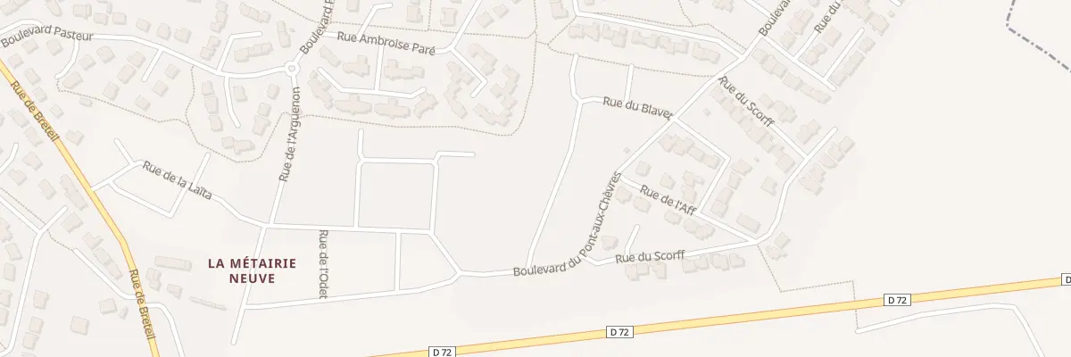 Plan du 16 Rue DU BLAVET à Bédée