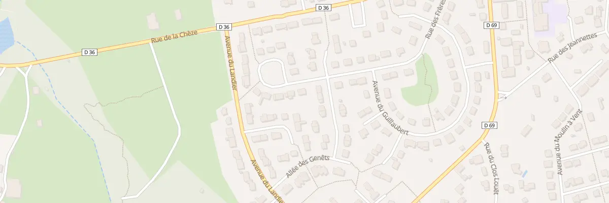 Plan du 23 Rue des Frères Aubin à Saint-Thurial