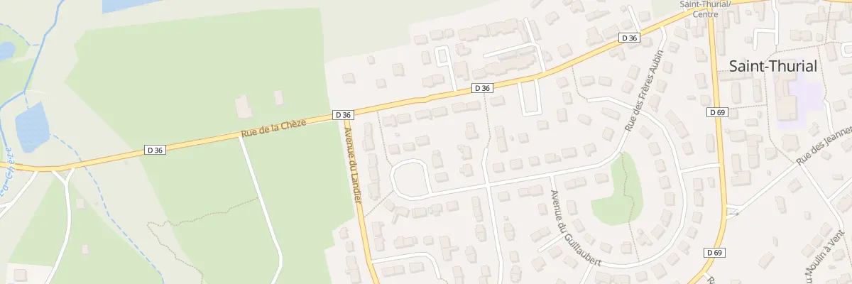 Plan du 28 Rue des Frères Aubin à Saint-Thurial
