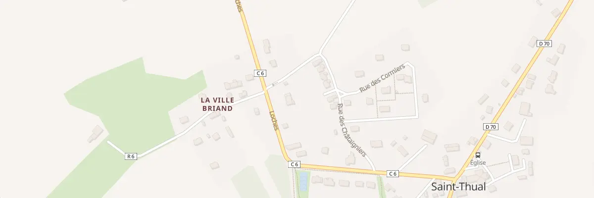 Plan du 5307 A Loche à Saint-Thual
