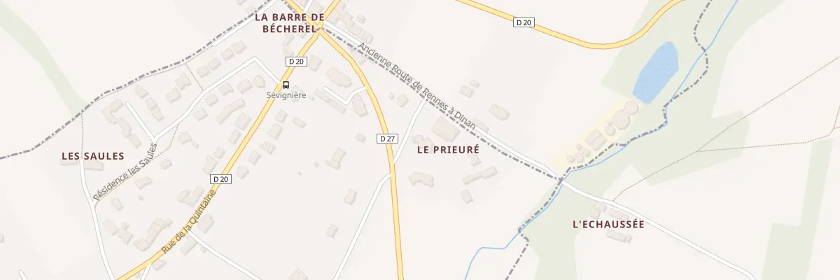 Plan du 36 Rue du Prieuré à Bécherel