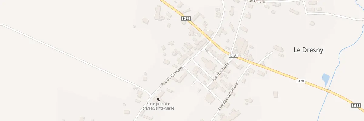 Plan du 14 Rue du Calvaire Le Dresny à Plessé