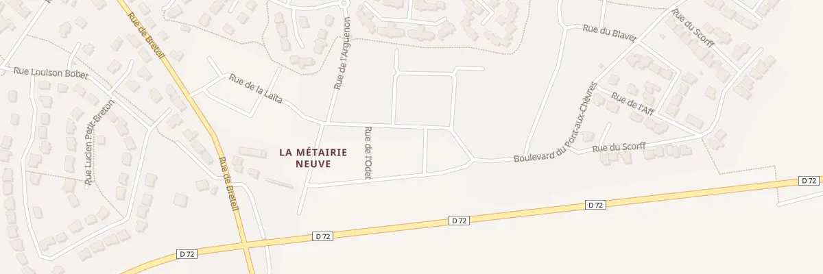 Plan du 2 Rue DU BELON à Bédée